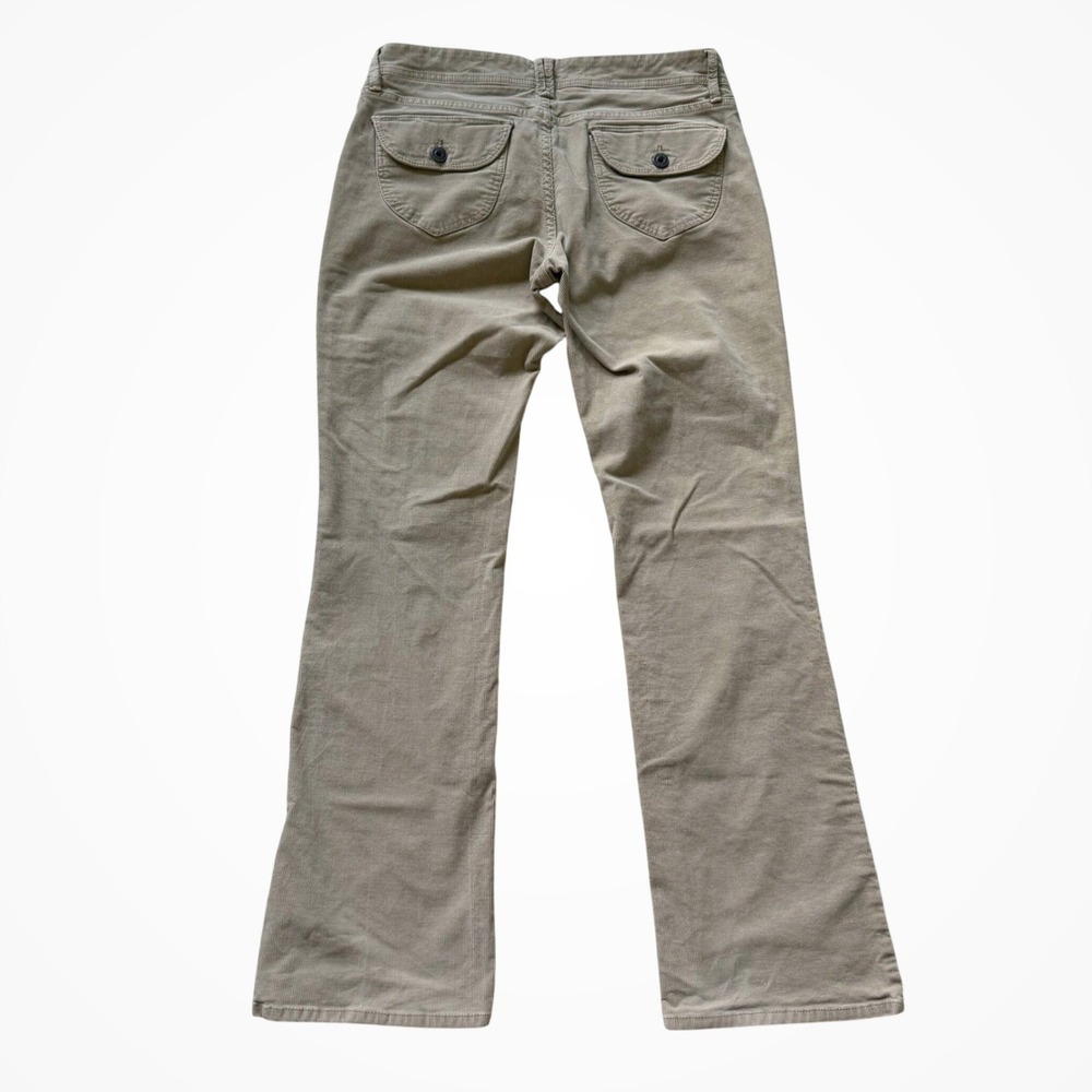 Old Navy Womens Tan Corduroy Mid Rise Bootcut Pants Khaki Size 8 Boho Western